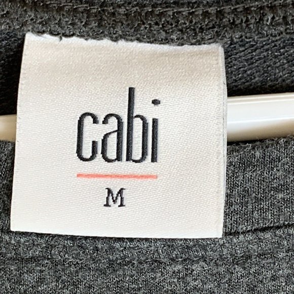 Cabi Swing Top Womens M Grey Tunic W/Wide Elastic Gather at Back Long Sleeve - Picture 6 of 11